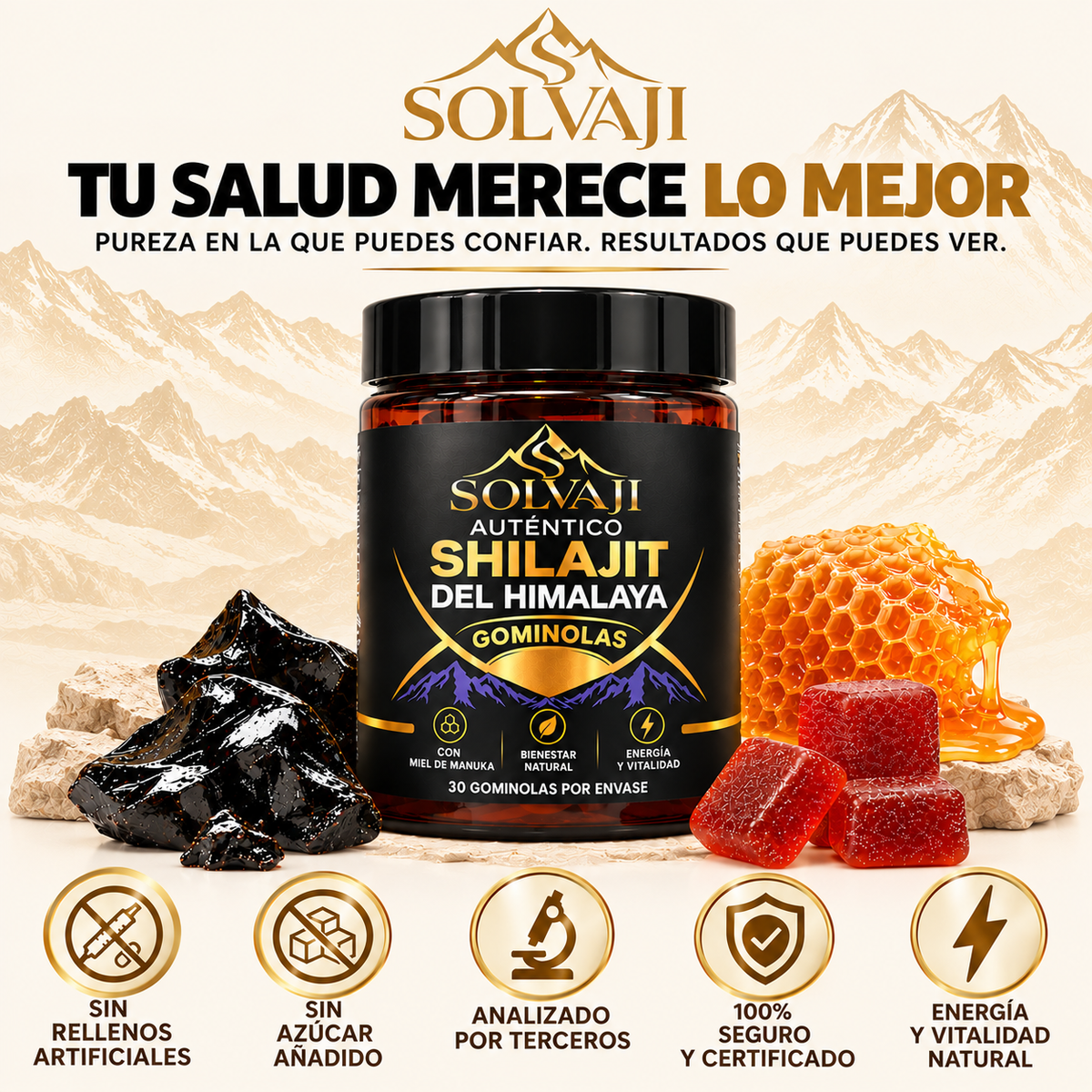 Gominolas SOLVAJI Shilajit